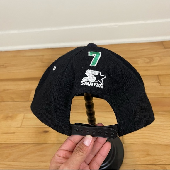 Vintage Snapback New York Jets Esiason Baseball Cap Hat Starter Black Green Wool - Picture 5 of 10